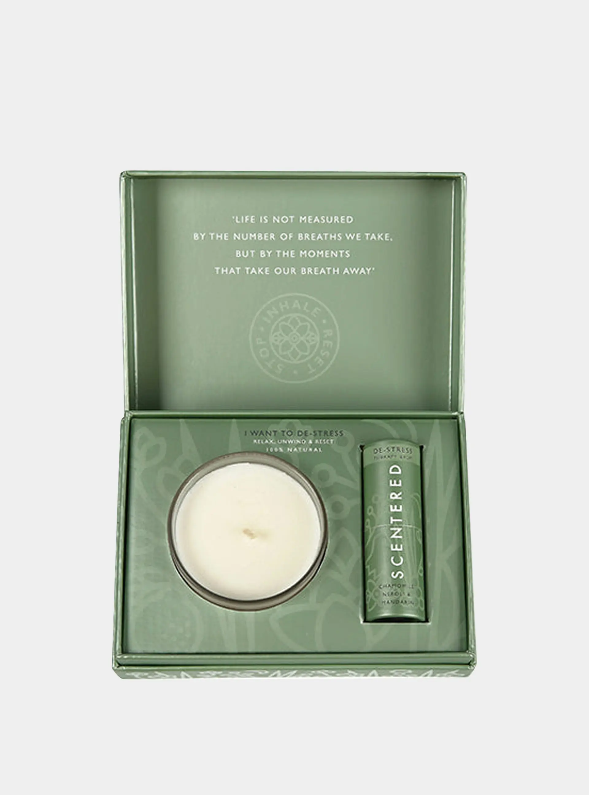 De-stress Balm And Candle Set