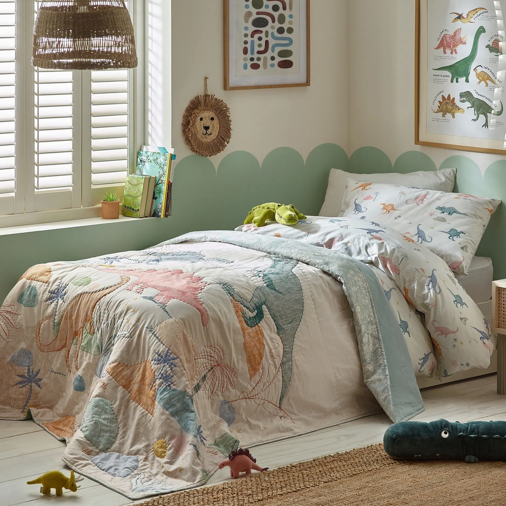 Dino Organic Cotton Duvet Cover & Pillowcase - Image 5