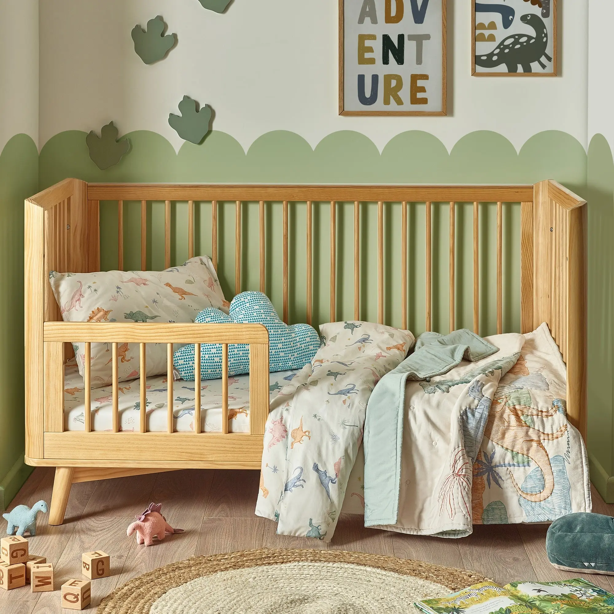 Dino Organic Cotton Duvet Cover & Pillowcase - Image 6