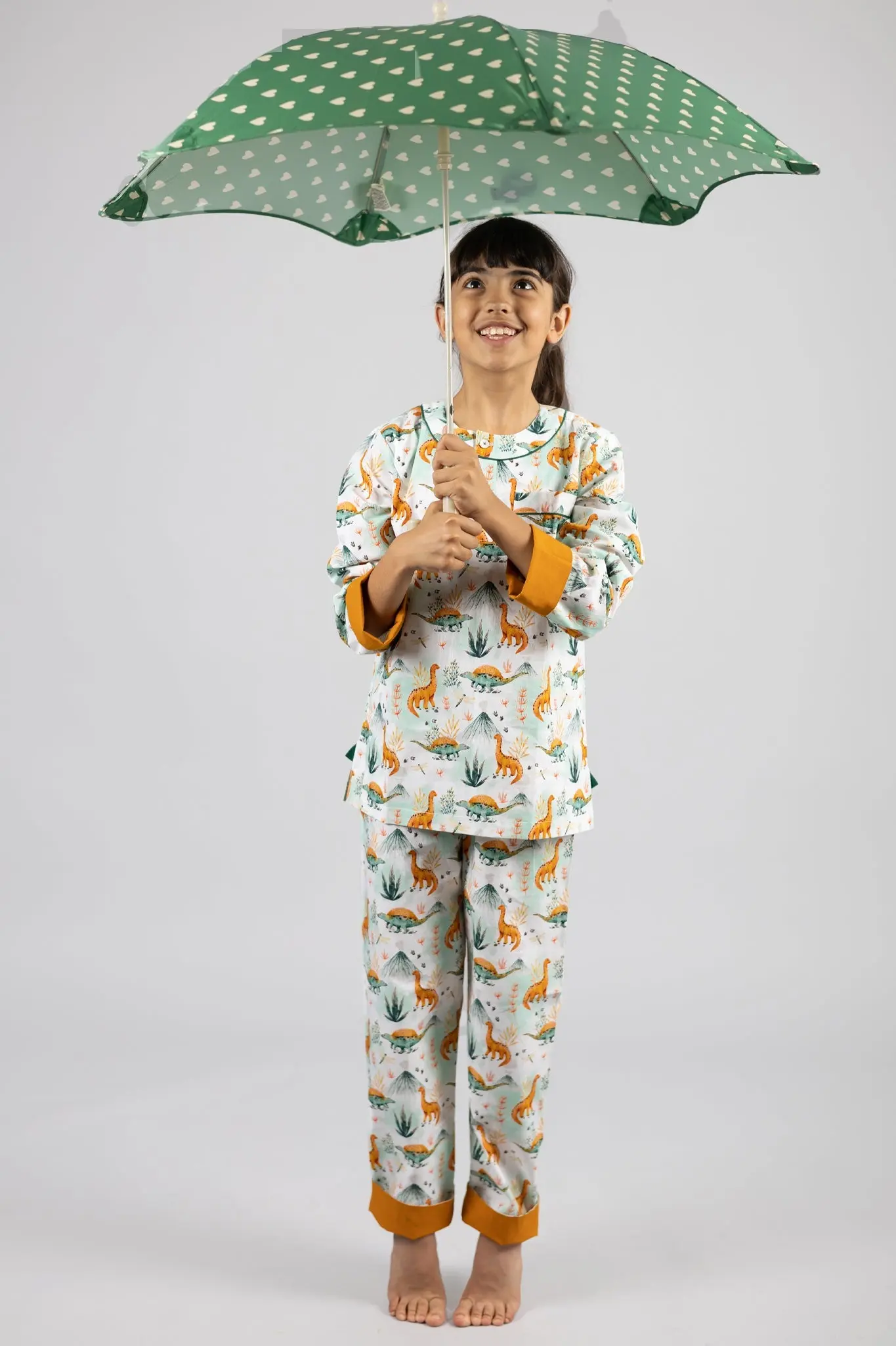 dinosaur summit Kids Organic Cotton Pyjama Trouser Set - Image 4