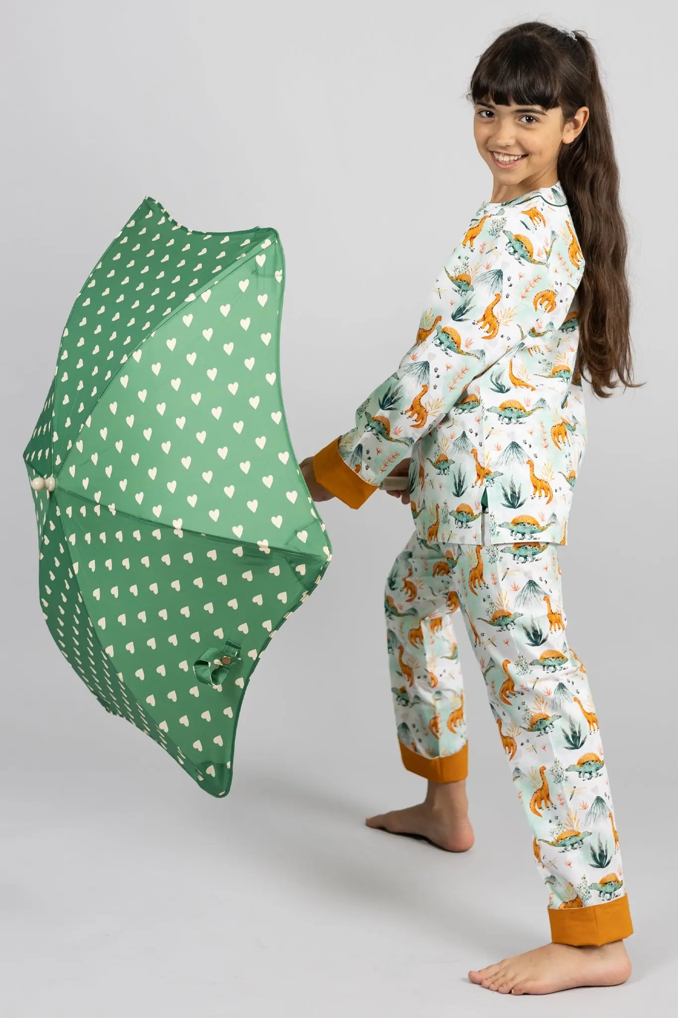 dinosaur summit Kids Organic Cotton Pyjama Trouser Set - Image 5