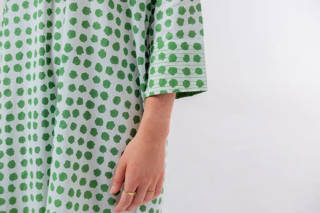 Disha Green Polka Dot Tunic - Image 12