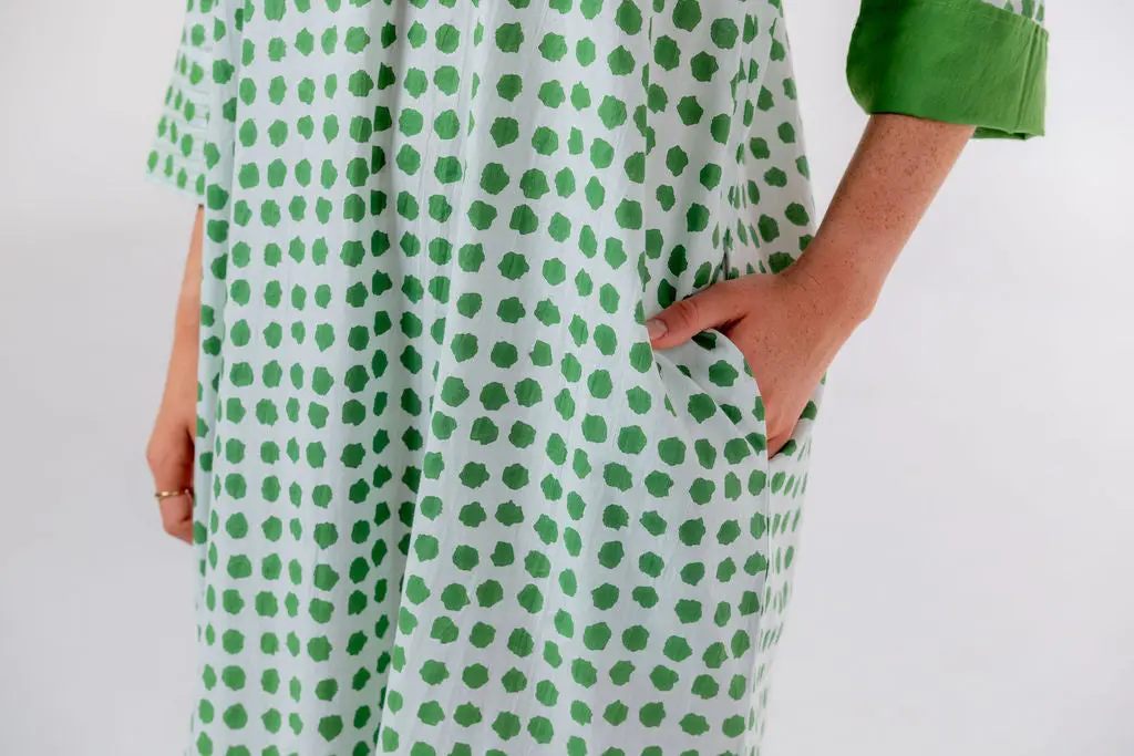 Disha Green Polka Dot Tunic - Image 9