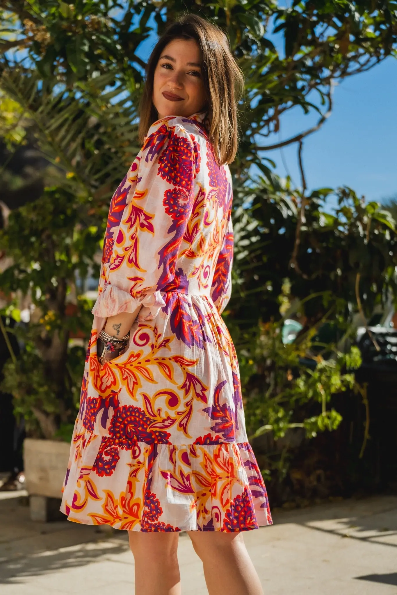 Diva Cotton Tier Dress - Image 8