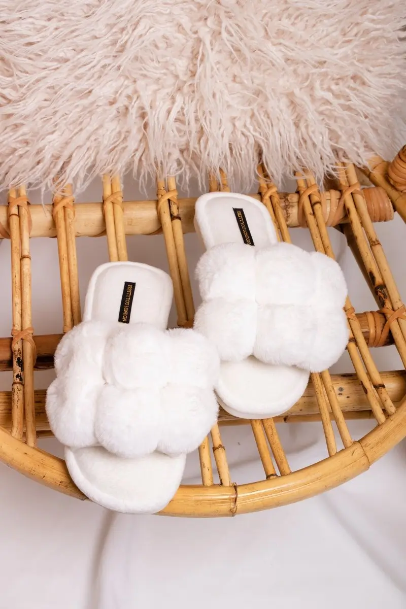 White Dolly Slippers - Image 2