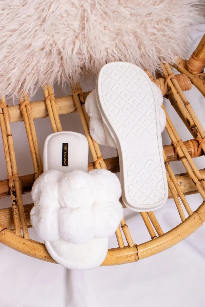 White Dolly Slippers - Image 3