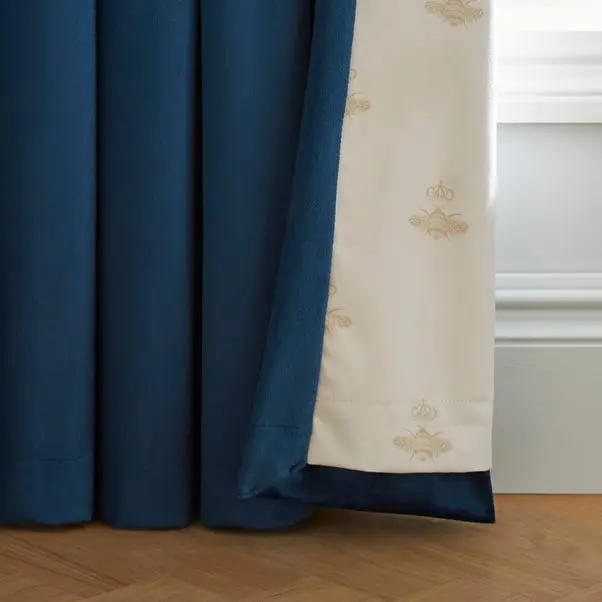 Dorma Burford Blackout Velvet Pencil Pleat Curtains - Image 3