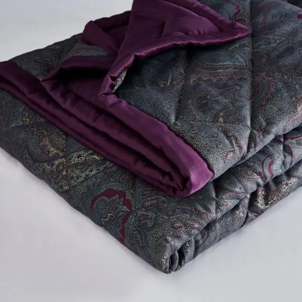 Dorma Paisley Jacquard Bedspread - Image 2