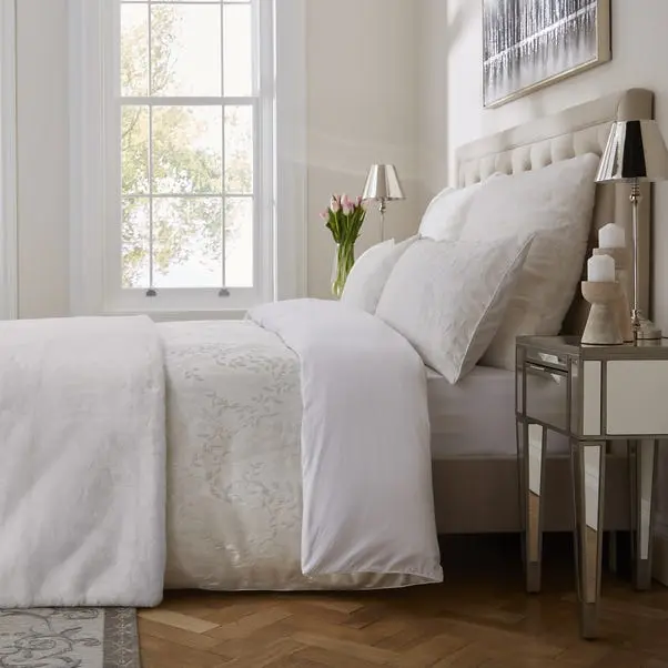 Dorma Purity Faux Fur Bedspread - Image 3