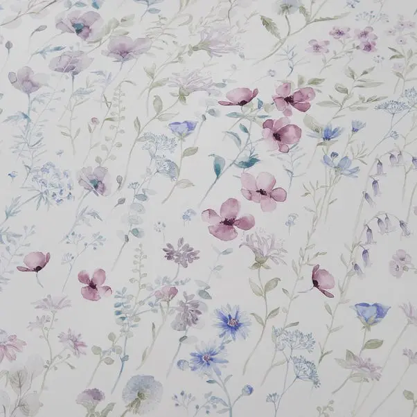 Dorma Wildflower Mauve Cotton Duvet Cover and Pillowcase Set - Image 5