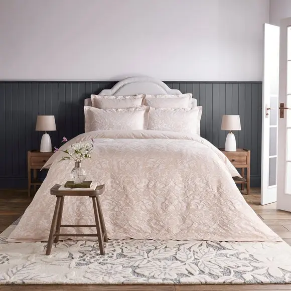 Champagne Dorma Winchester Duvet Cover and Pillowcase Set
