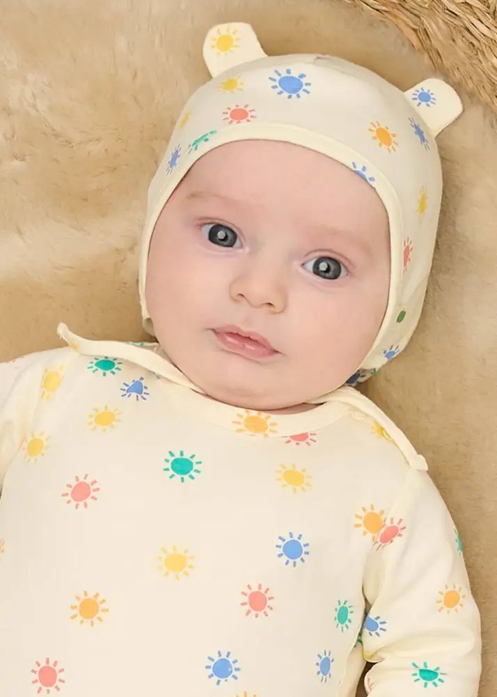 Dreamy - Rainbow Sunshine Organic Baby Playsuit - Image 3