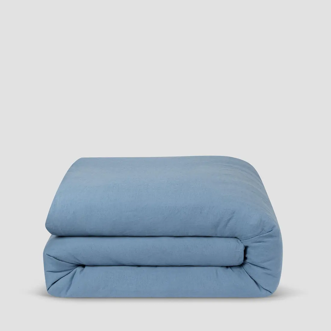 Blueberry Linen & Cotton Blend Duvet Cover - Image 3