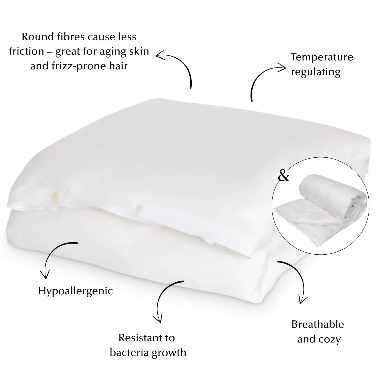Duvet Upgrade Bundle in White (Eucalyptus & Bamboo) - Image 2