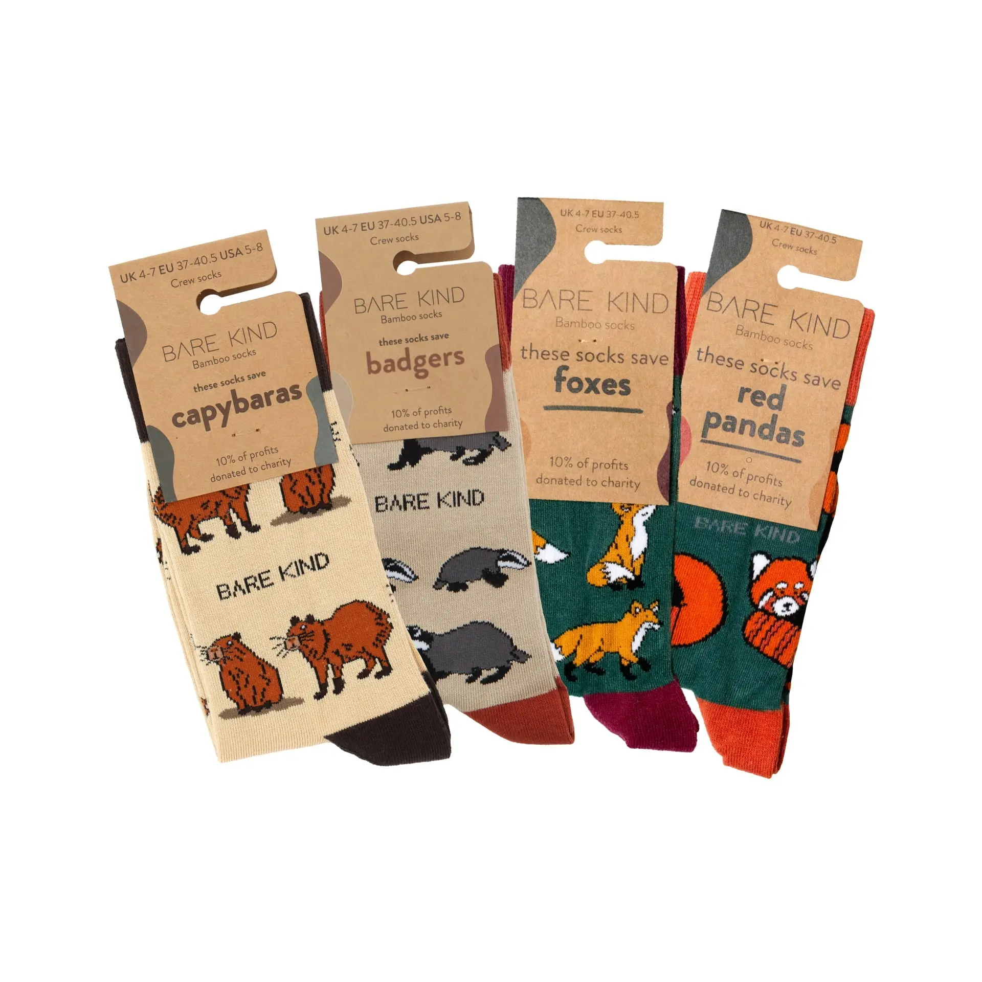 Earthy 4 Pack Bamboo Sock Set - Image 6