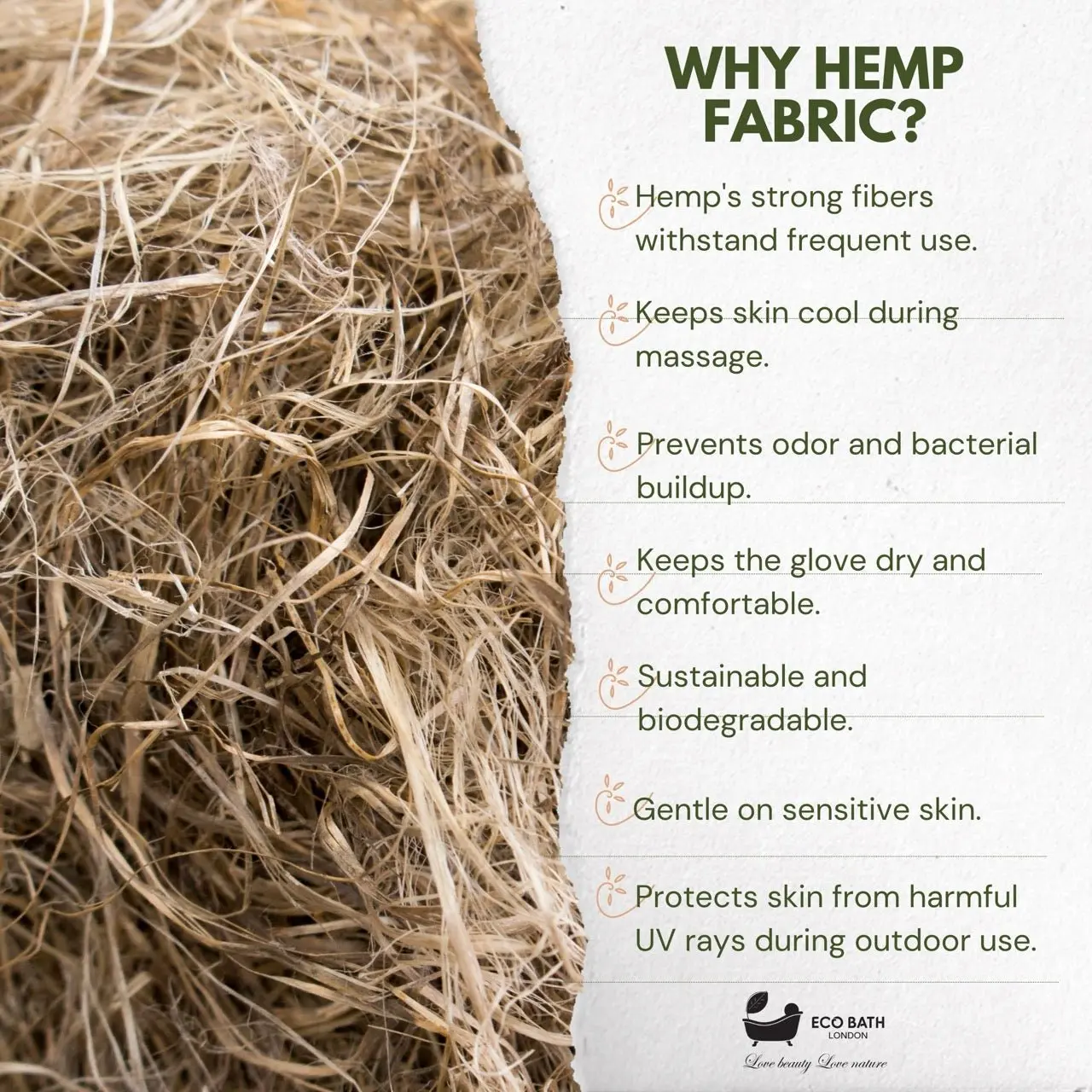 Hemp Massage Glove - Image 4