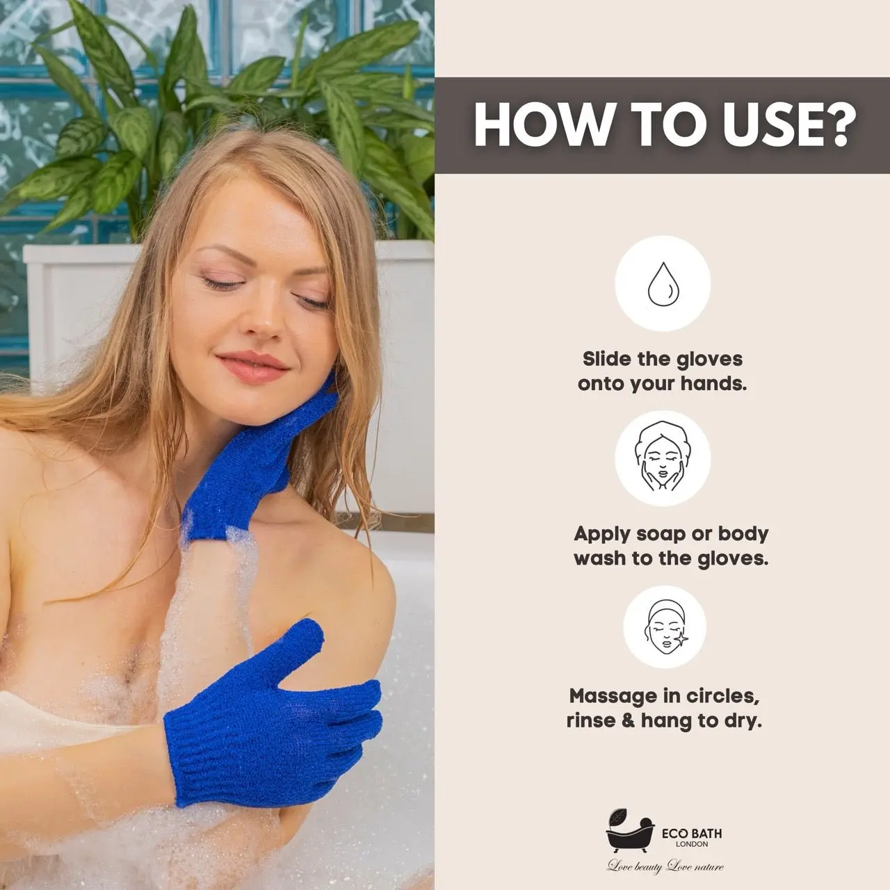1 Pair of Exfoliating Body Gloves - Image 5