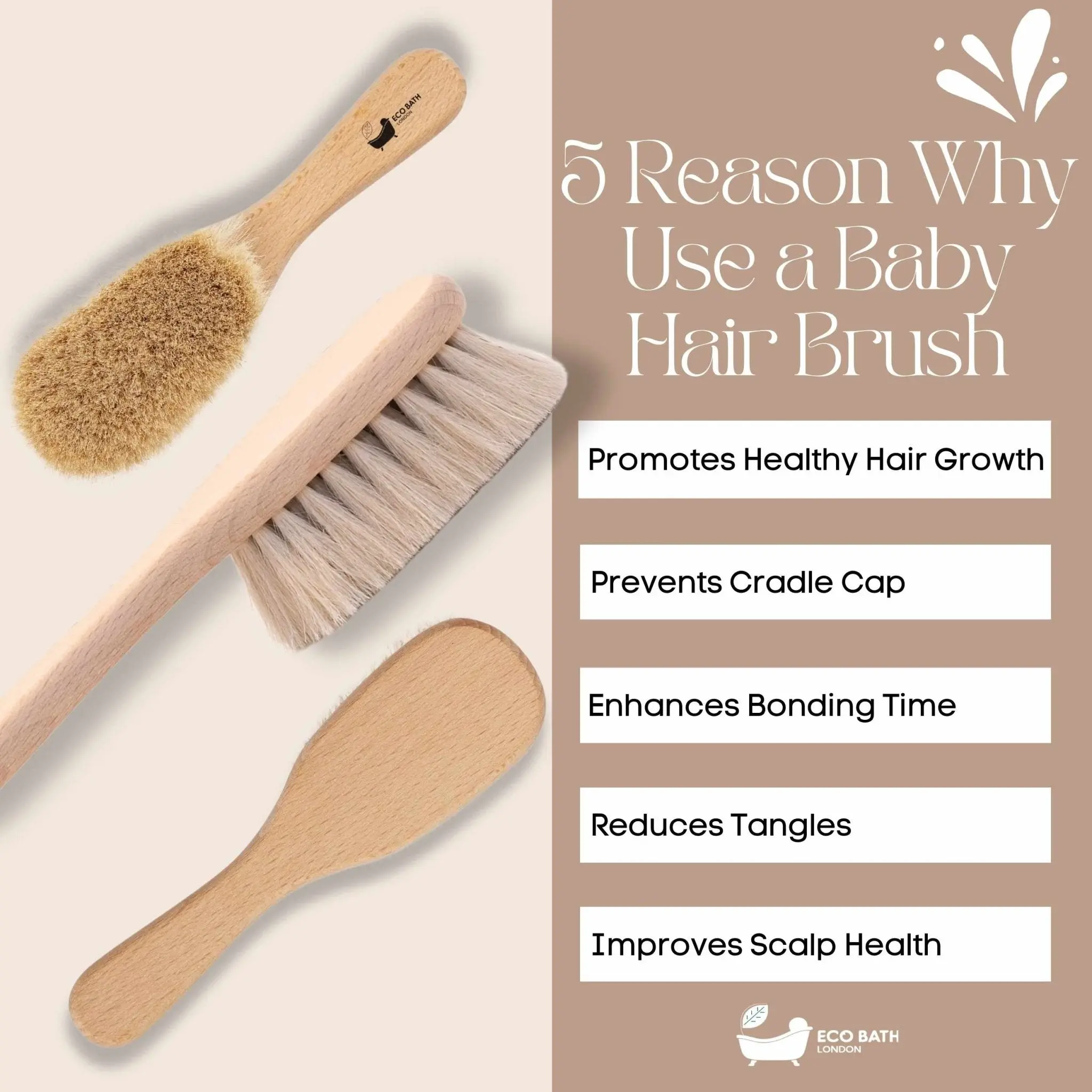 Baby Brush with Goat Hair - Ultra Soft Baby Bath Brush for Newborns - Image 4