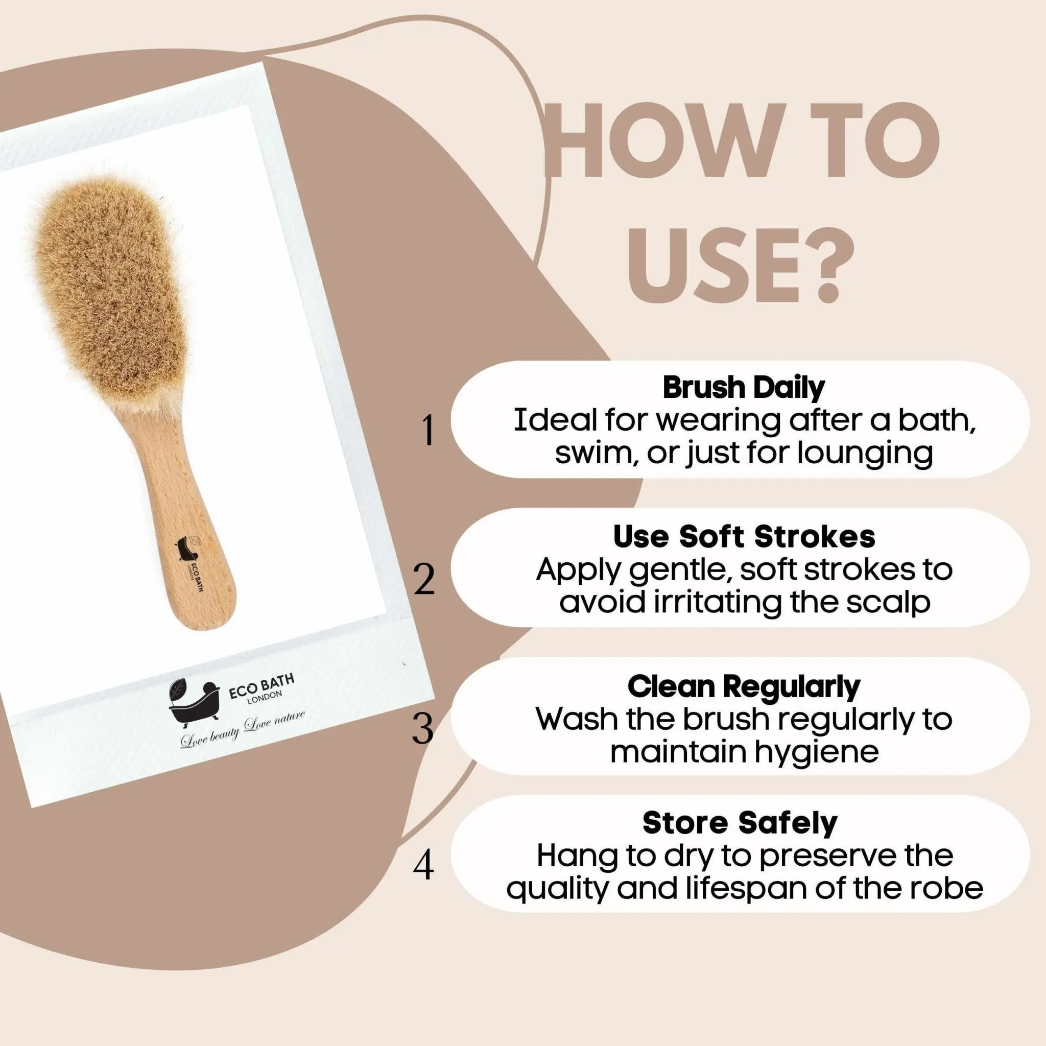 Baby Brush with Goat Hair - Ultra Soft Baby Bath Brush for Newborns - Image 5