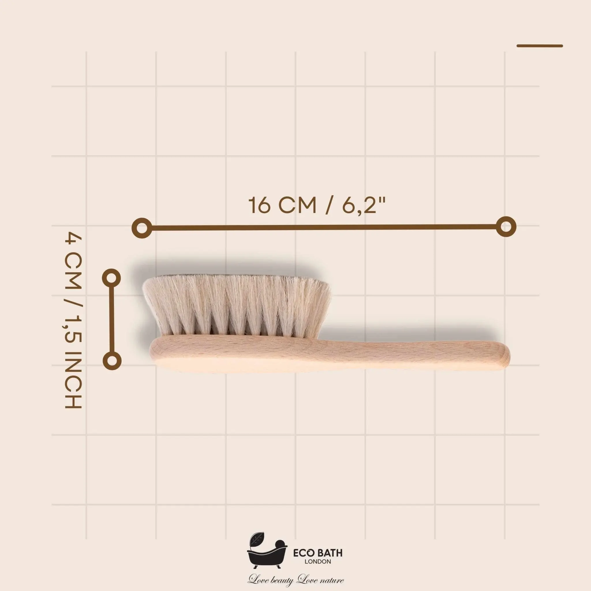 Baby Brush with Goat Hair - Ultra Soft Baby Bath Brush for Newborns - Image 6