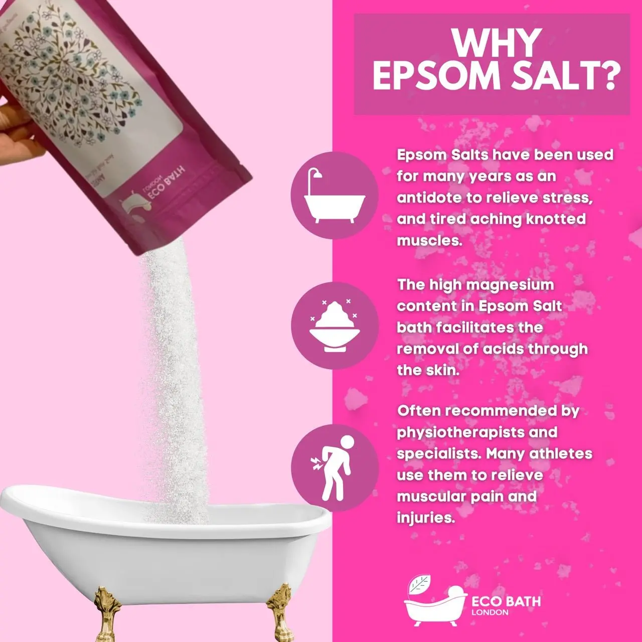 Derma Epsom Salt Bath Soak - Pouch | 500g & 1000g - Image 5