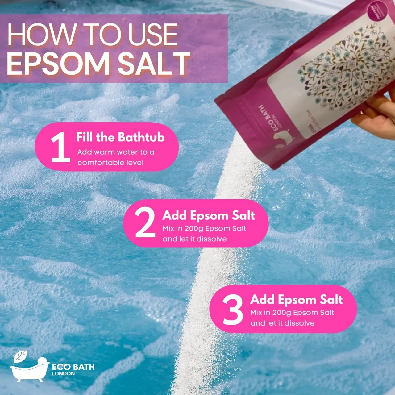 Derma Epsom Salt Bath Soak - Pouch | 500g & 1000g - Image 6