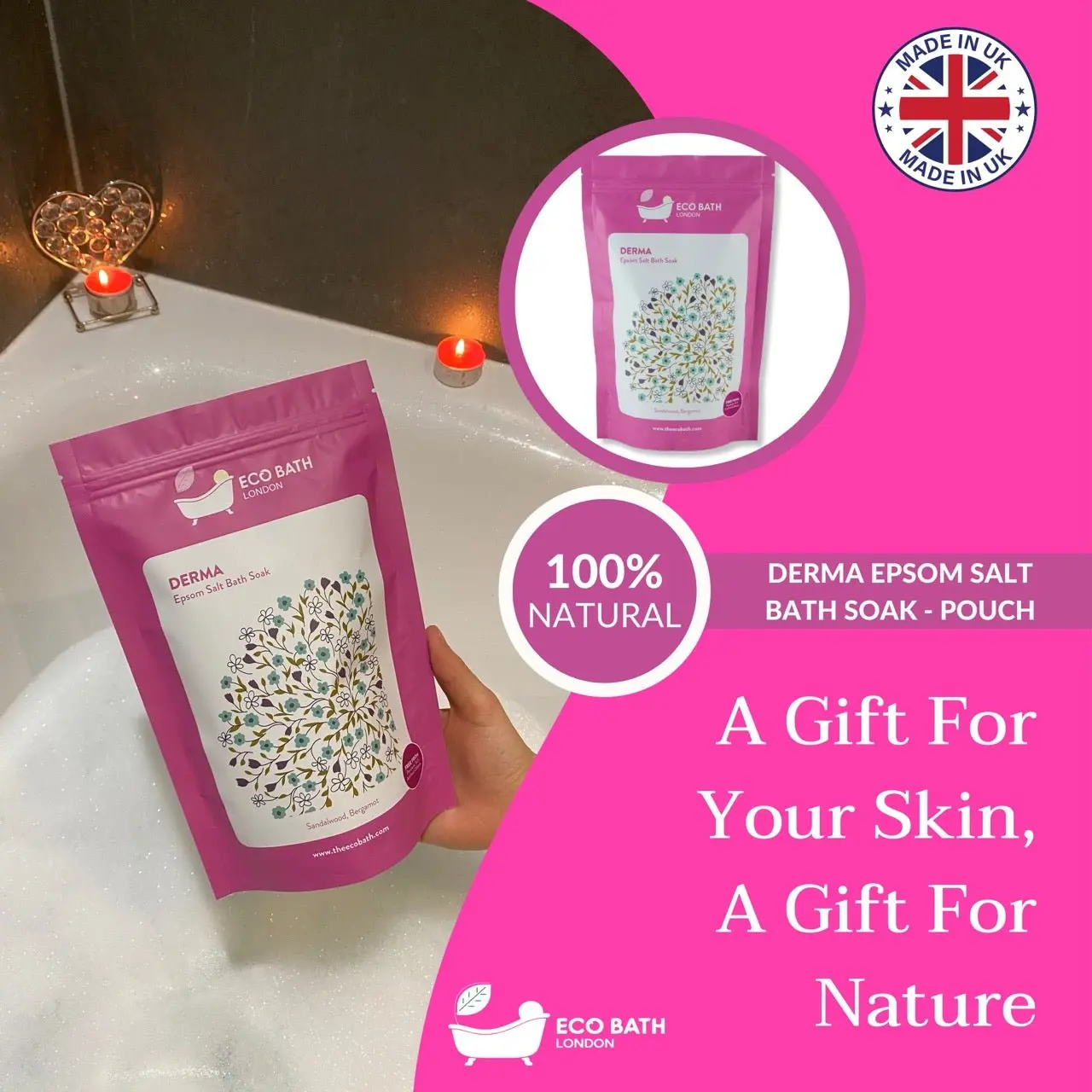 Derma Epsom Salt Bath Soak - Pouch | 500g & 1000g - Image 7