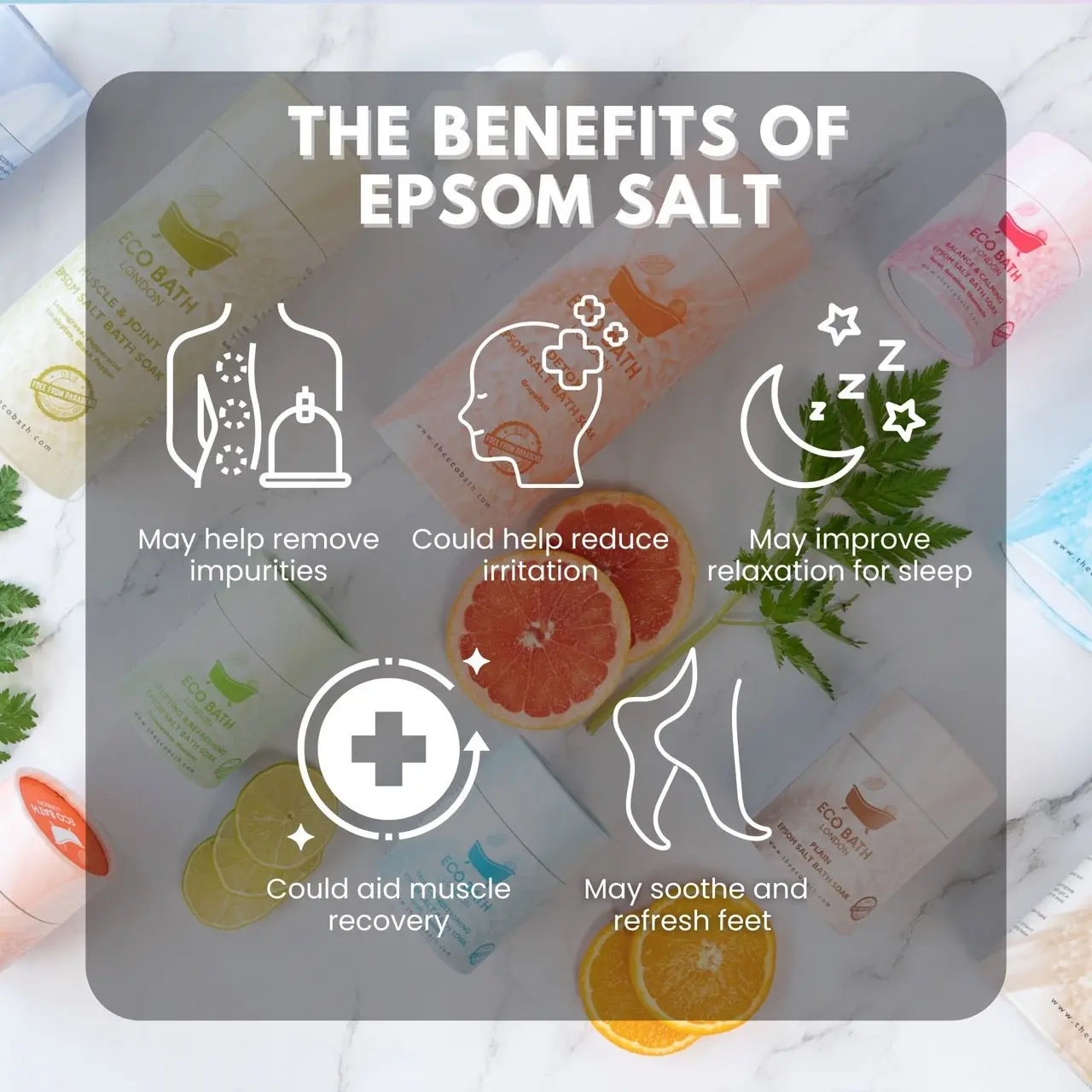 Detox Epsom Salt Bath Soak - Tube - Image 4