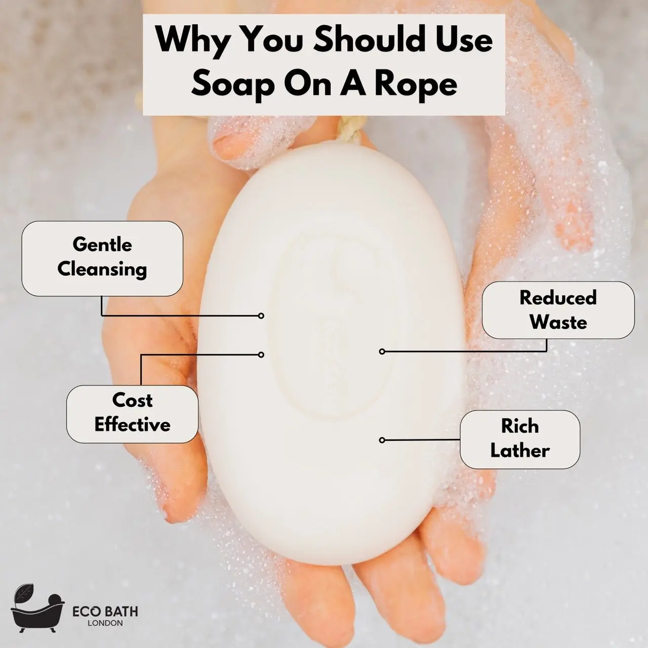 Donkey’s Milk Soap on a Rope 220g - Luxurious and Eco Friendly Body Wash Bar with Shea Butter - Image 5