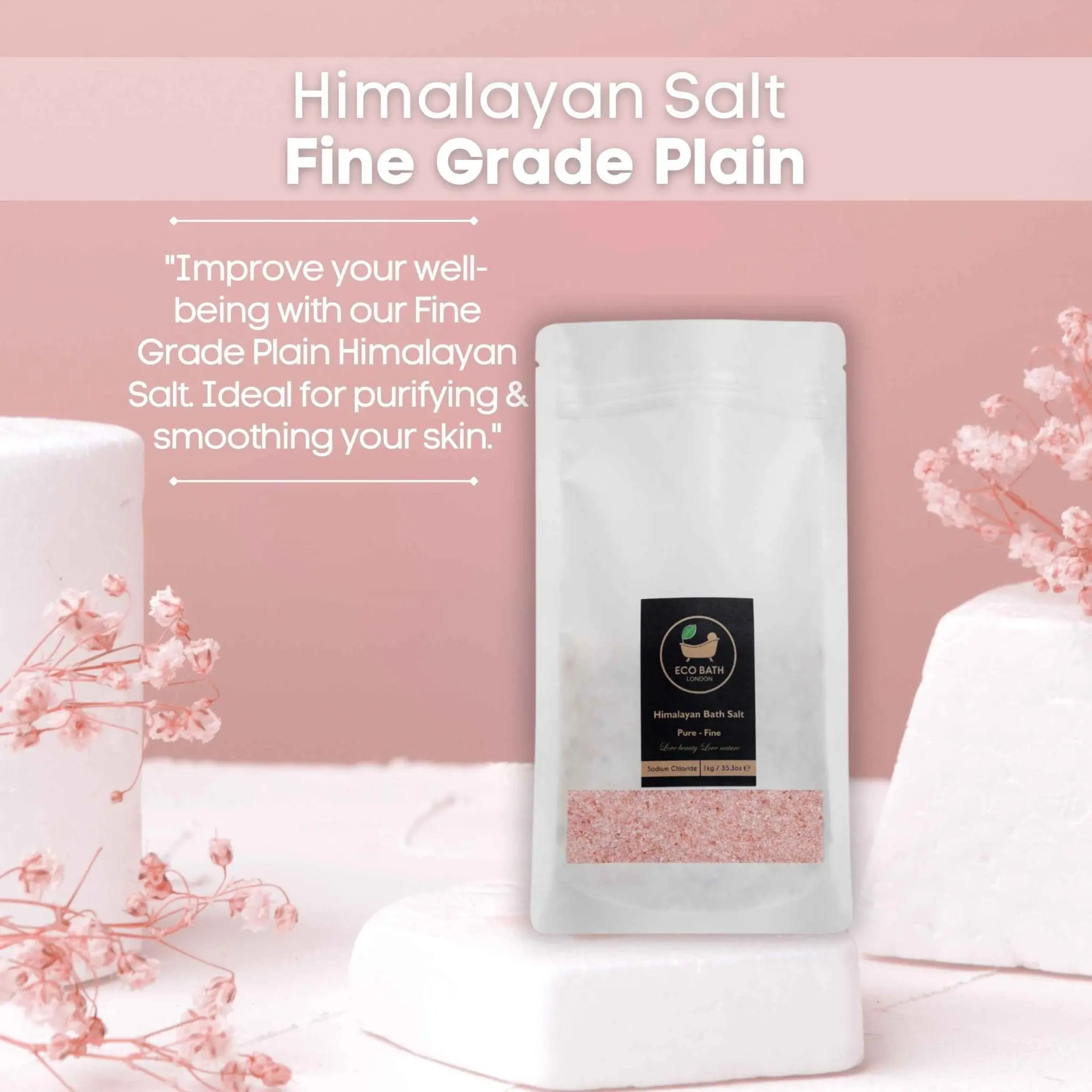 Himalayan Bath Salt Fine Grade - 1 KG - Image 2