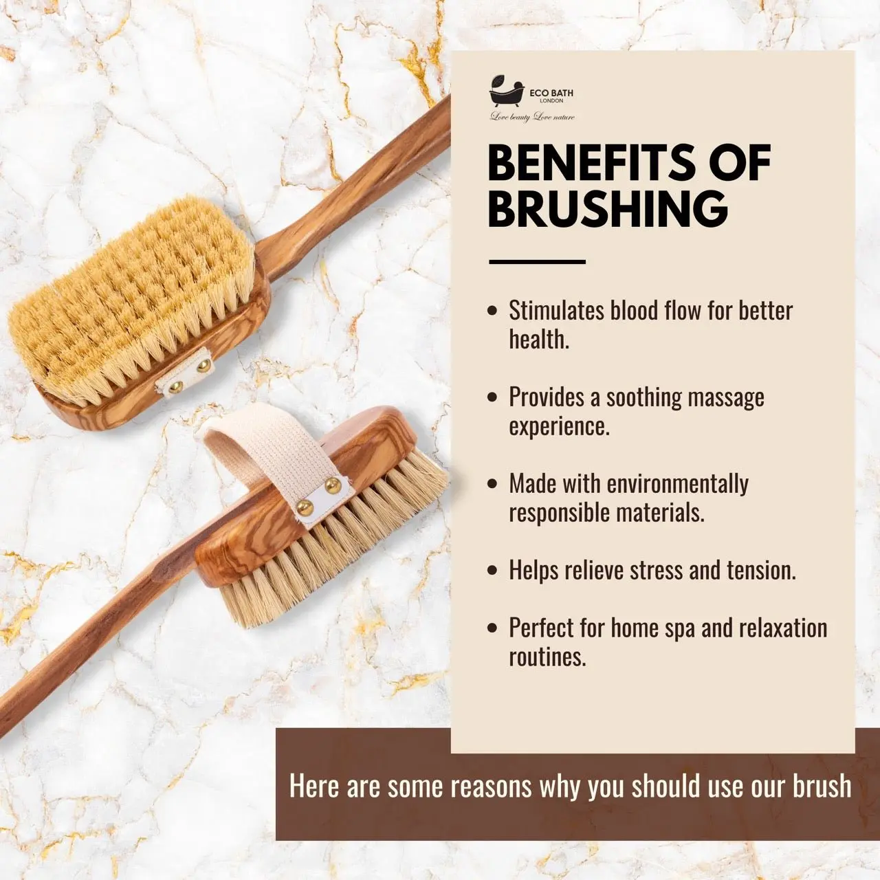 Luxury Natural Sisal Olive Wood Body Brush - The Ultimate Dry Brushing Body Brush - Image 3