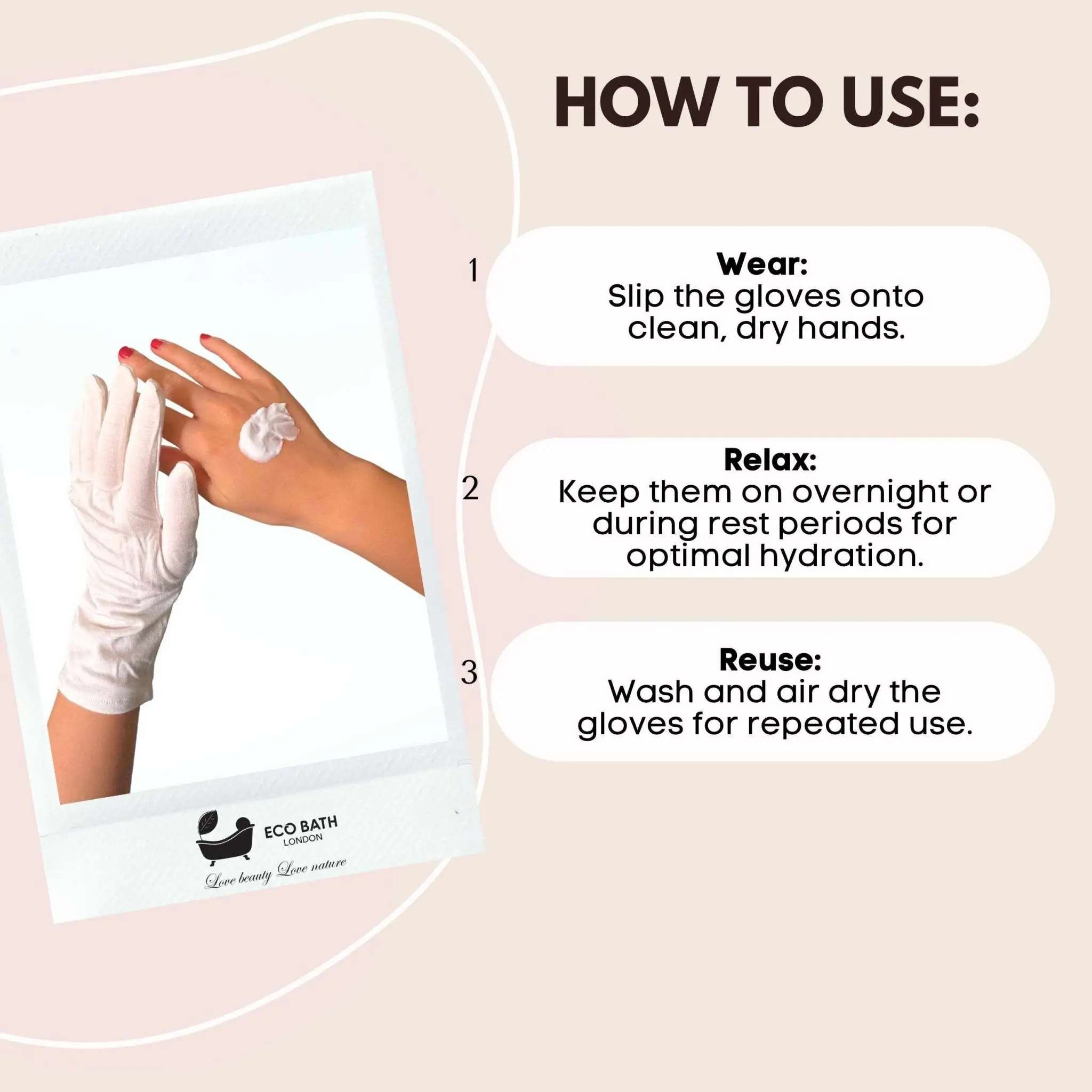 Moisturising Gloves - 1 Pair, Ultra Soft Hand Gloves for Eczema & Dry Hands - Image 5
