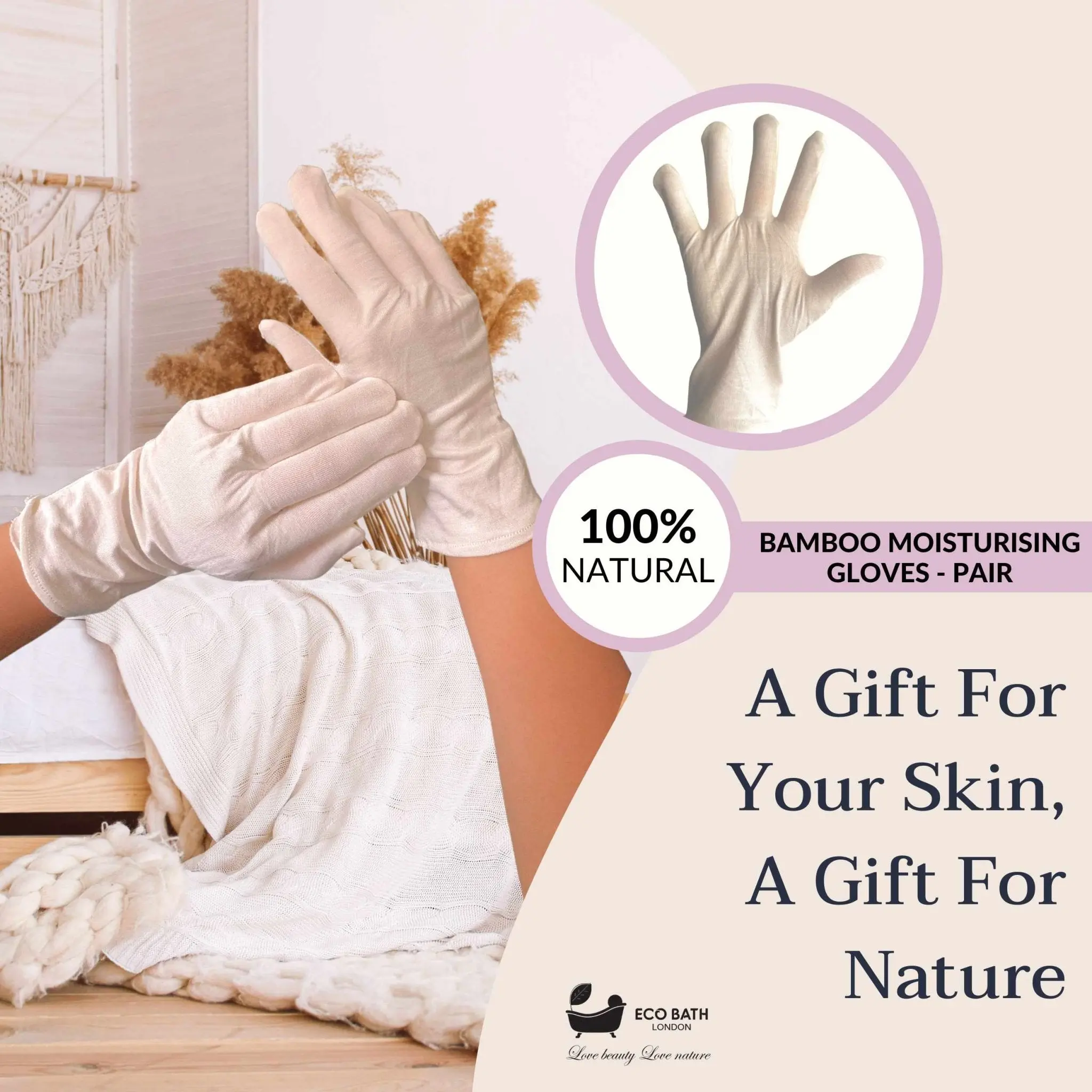Moisturising Gloves - 1 Pair, Ultra Soft Hand Gloves for Eczema & Dry Hands - Image 6
