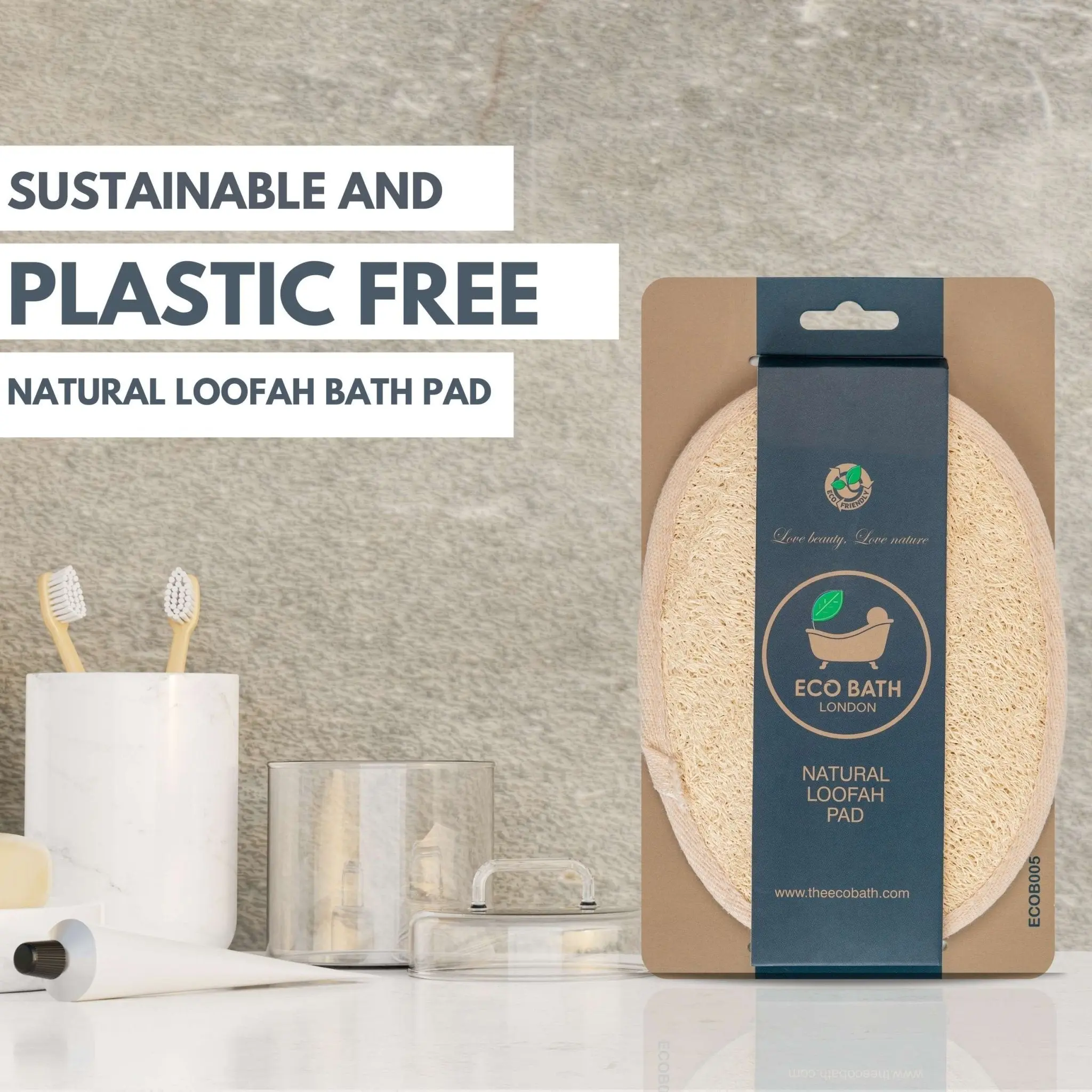 Natural Loofah Pad - Exfoliating Loofah Bath Sponge for Women and Men - Image 6