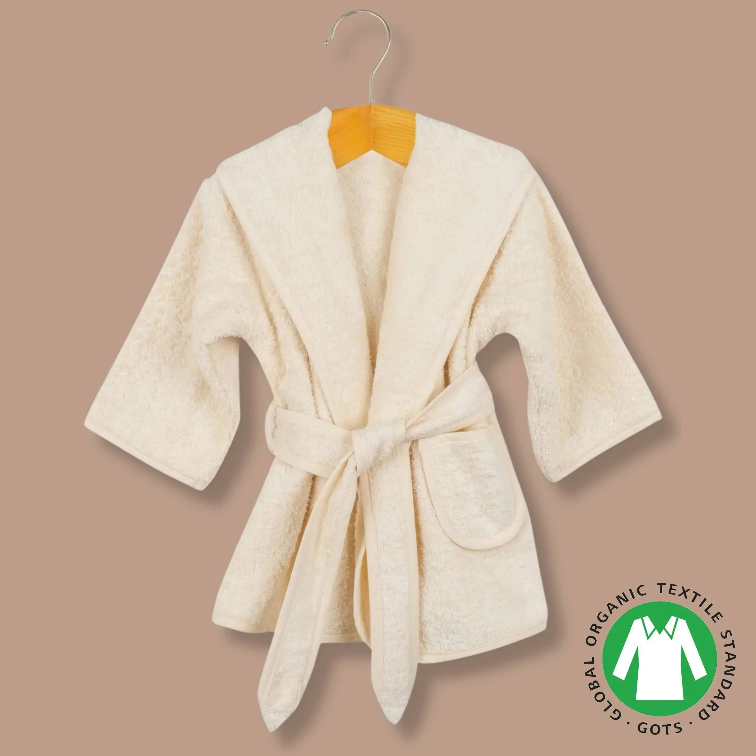 Organic Cotton Baby Robe - Available in Sizes 0-2 Years and 3-5 Years - Image 2