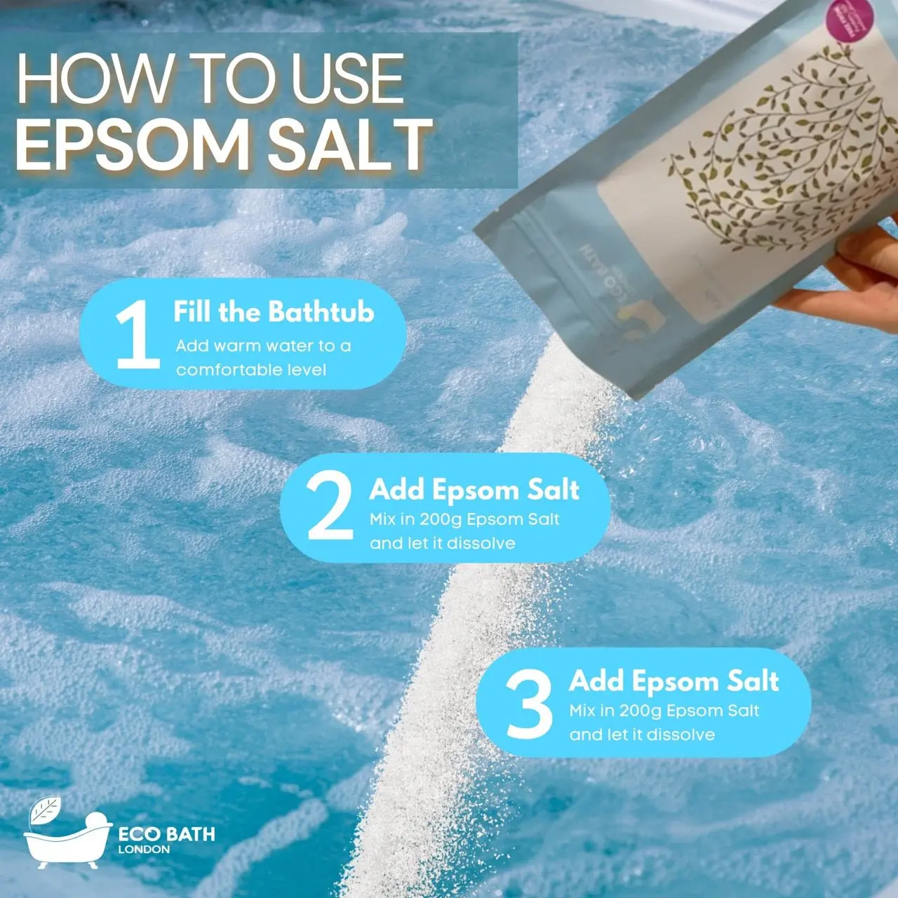 Plain Epsom Salt Bath Soak - Pouch | 500g & 1000g - Image 6