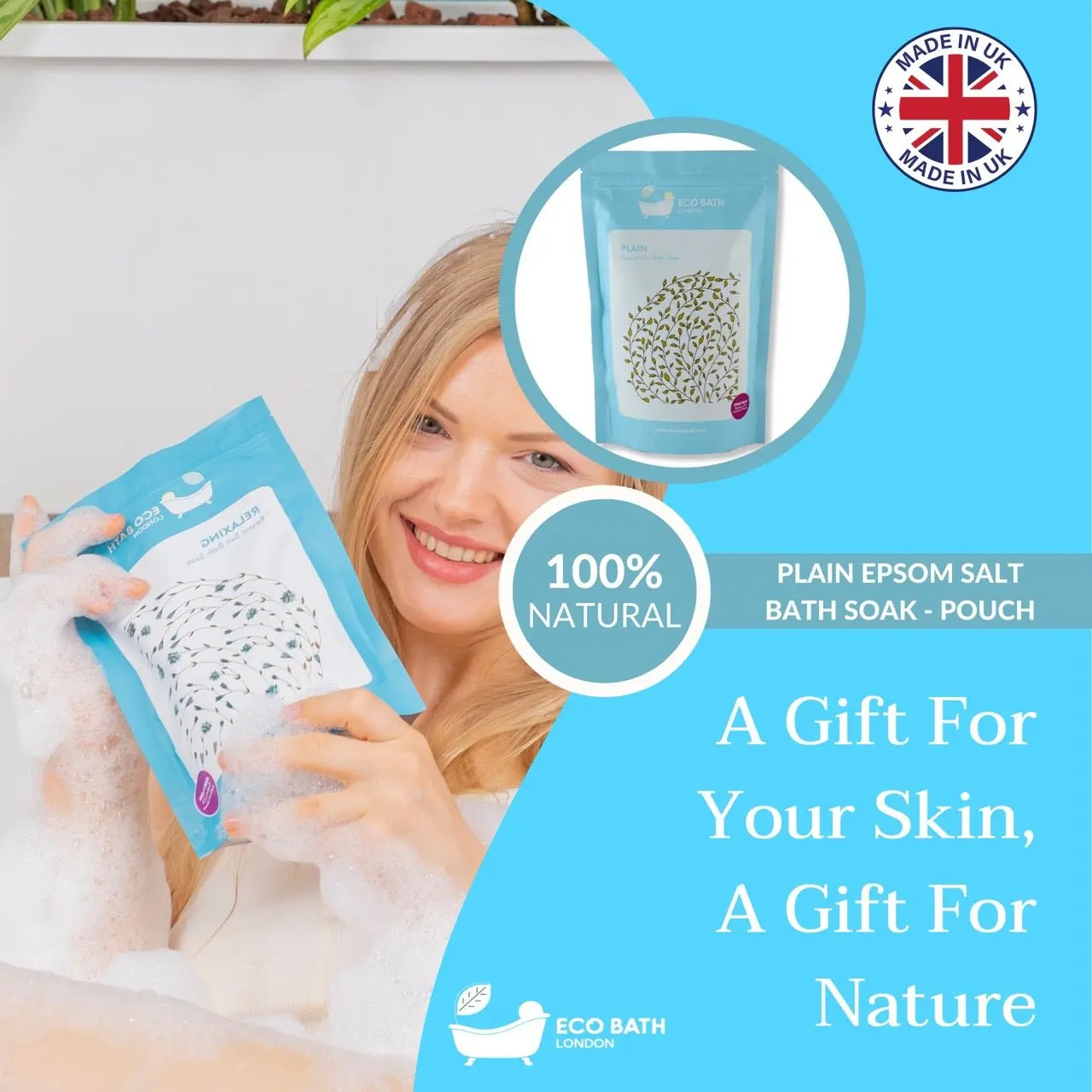 Plain Epsom Salt Bath Soak - Pouch | 500g & 1000g - Image 7