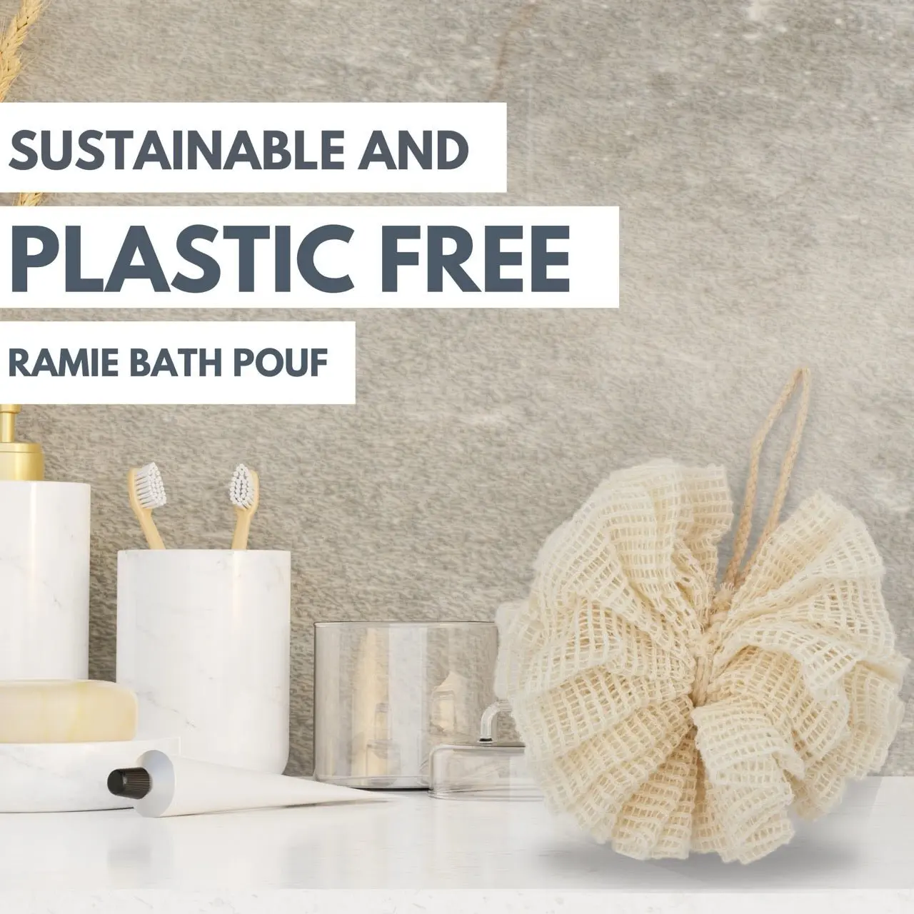 Ramie Bath Puff - Soft Body Scrubber Bath Sponge - Image 6