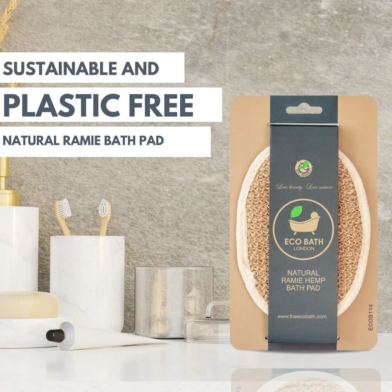 Natural Ramie Bath Pad - Image 6