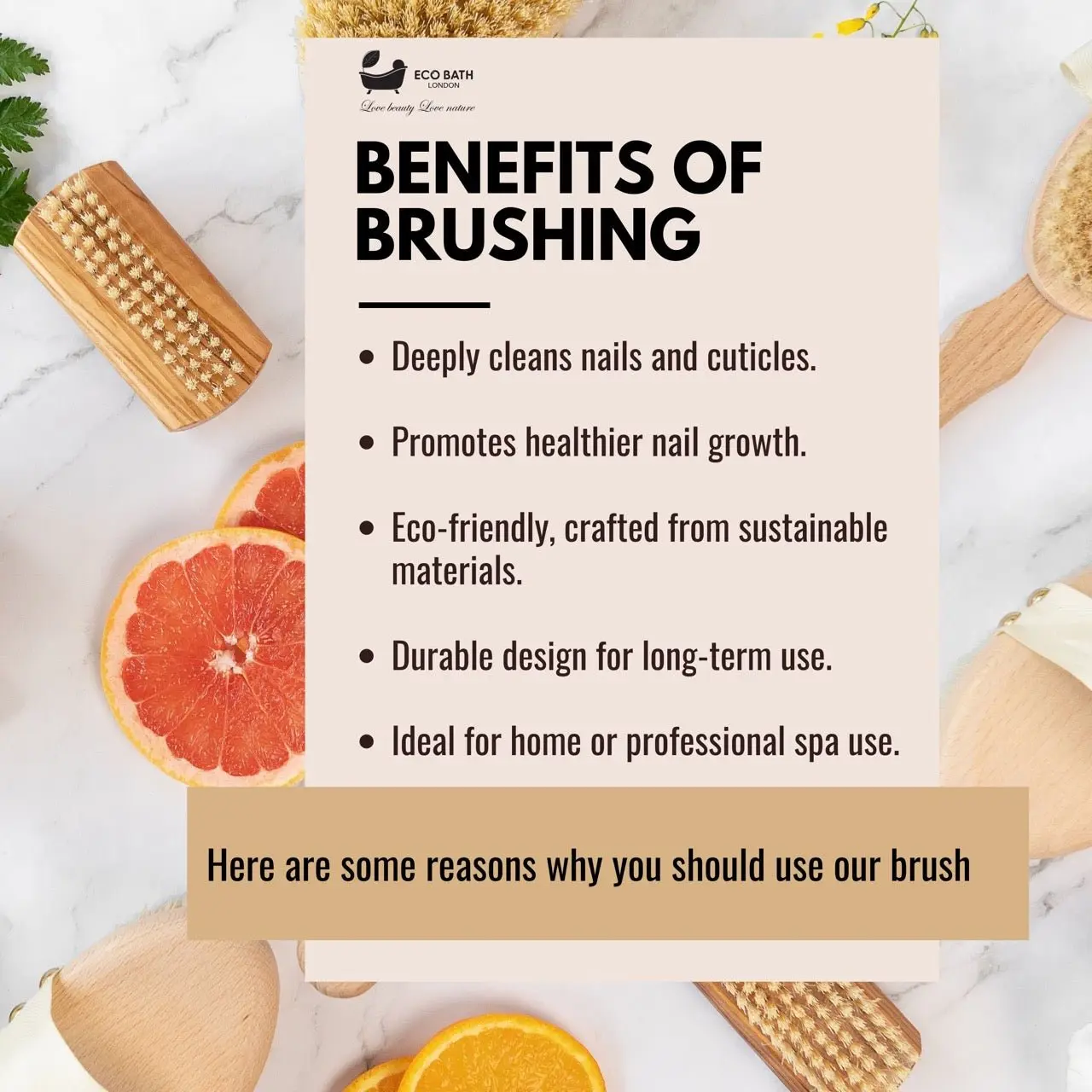 Natural Sisal Nail Brush Collection - Available in Beech Wood, Walnut Wood and Olive Wood - Image 3