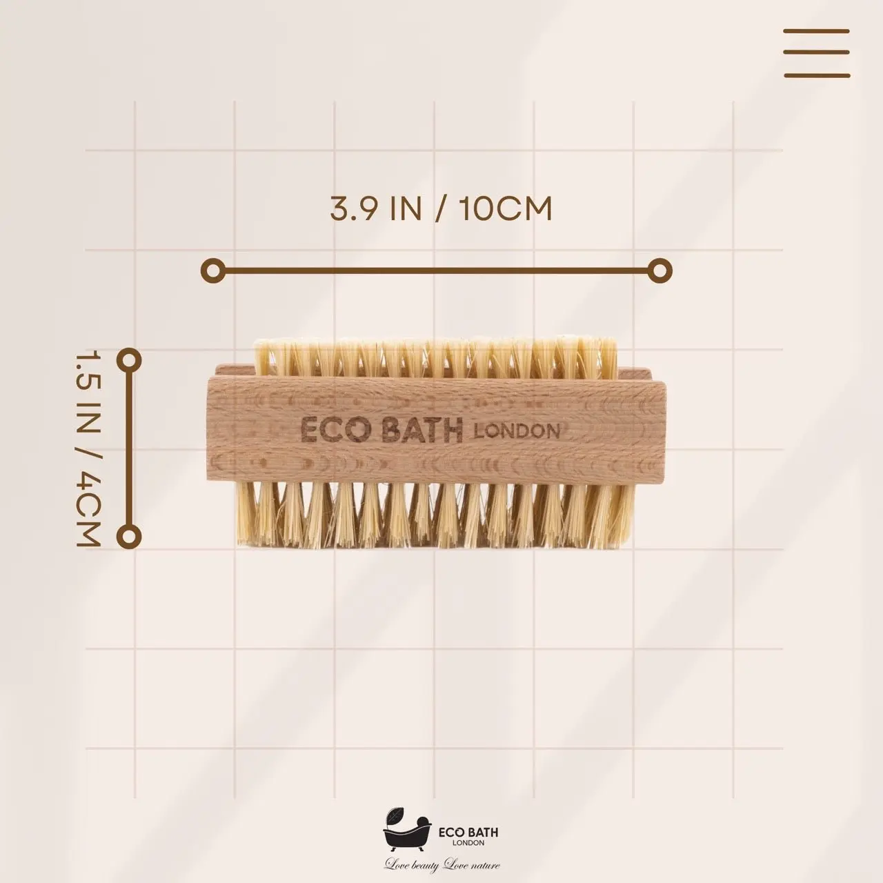 Natural Sisal Nail Brush Collection - Available in Beech Wood, Walnut Wood and Olive Wood - Image 6