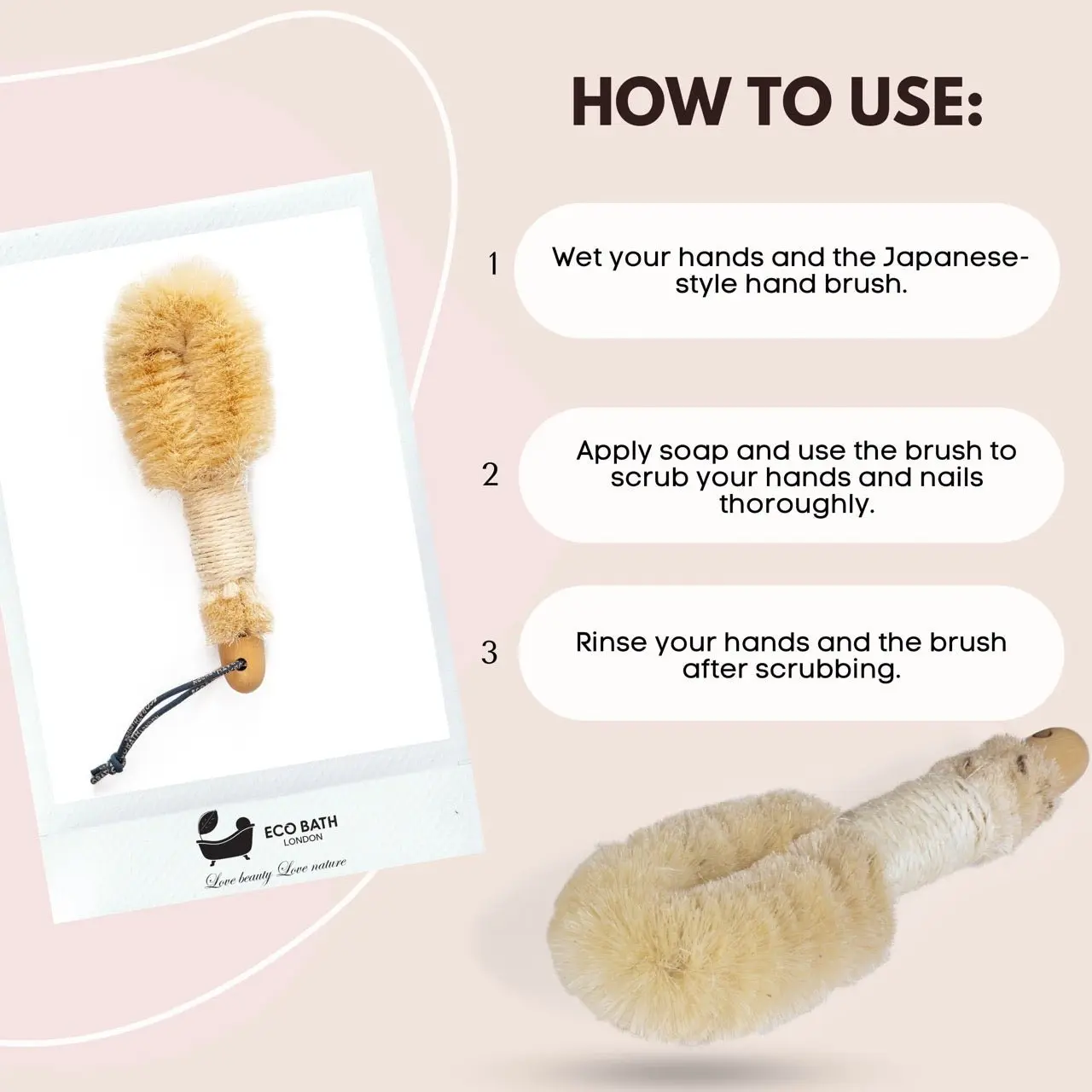 Natural Sisal Round Brush Japanese Style - Image 5