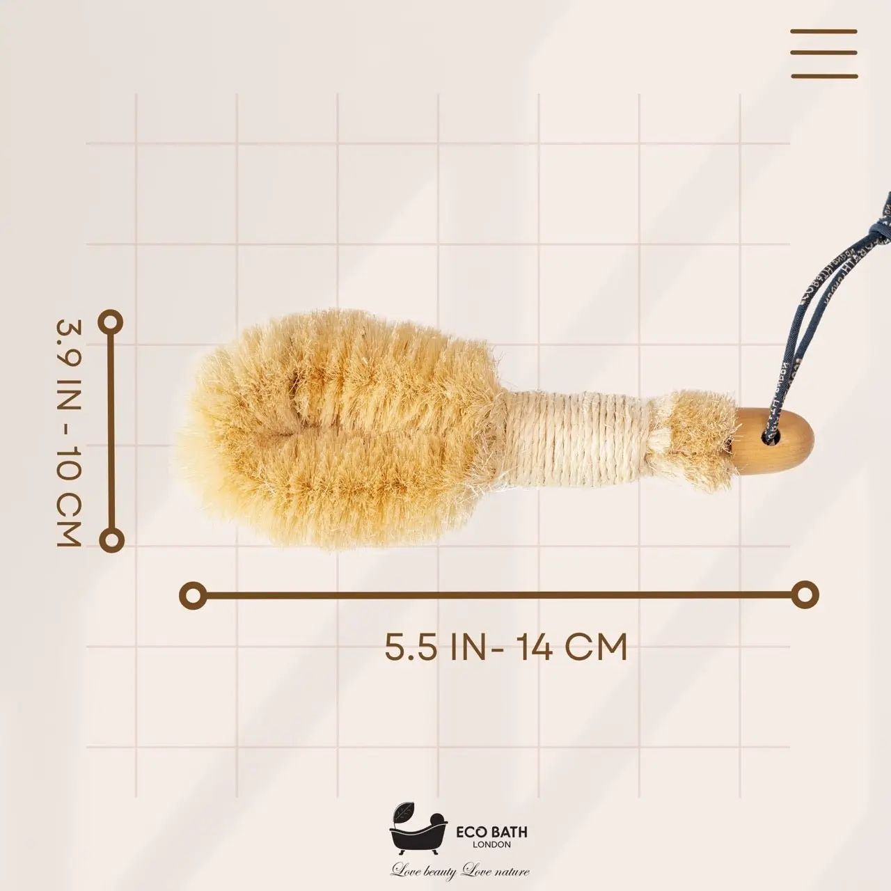 Natural Sisal Round Brush Japanese Style - Image 6