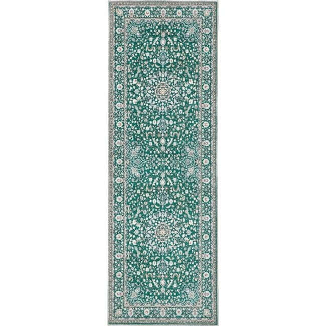 Eco-Washable Green Rug Medallion Design - Image 6
