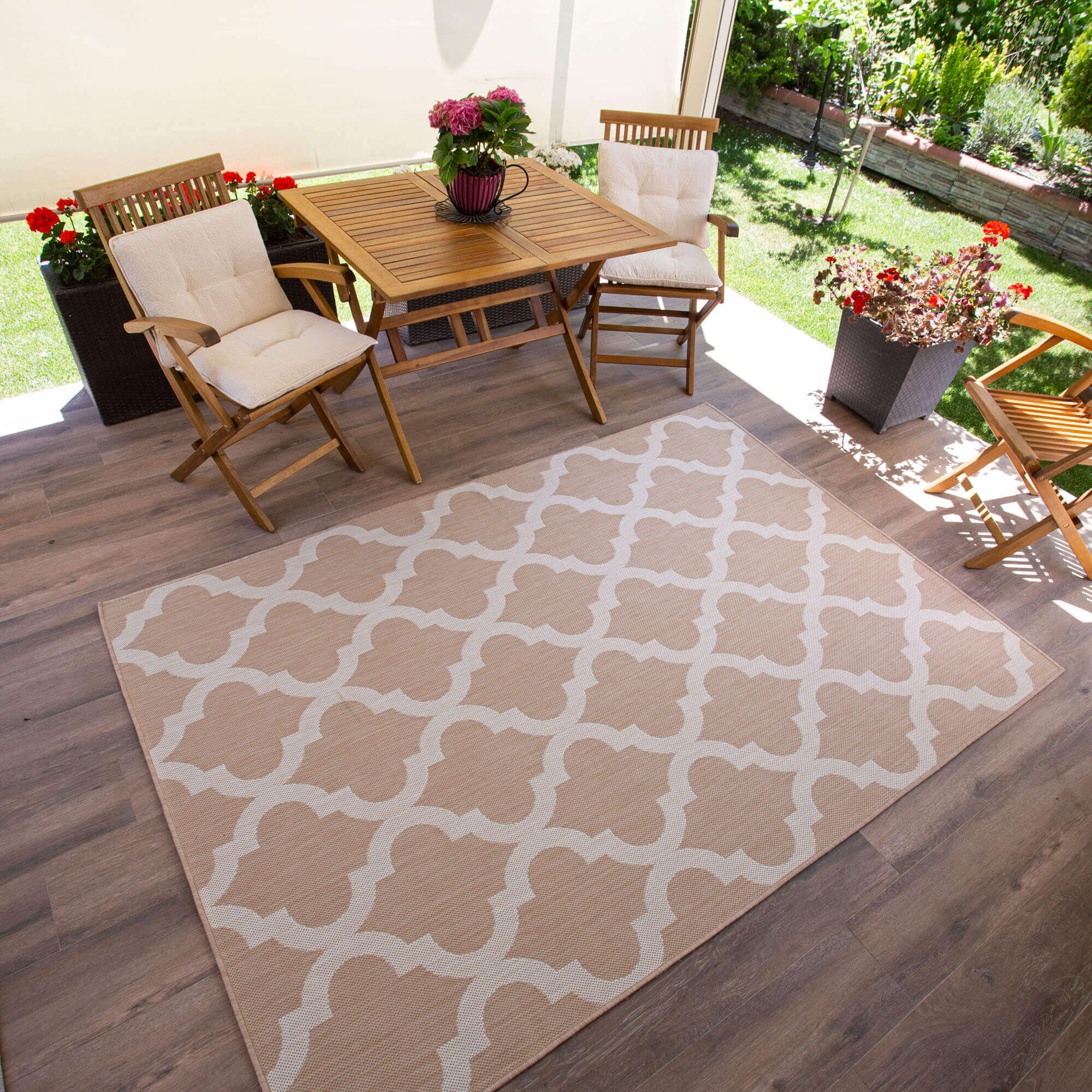 Ecology Outdoor Rug Beige | 400b - Image 5