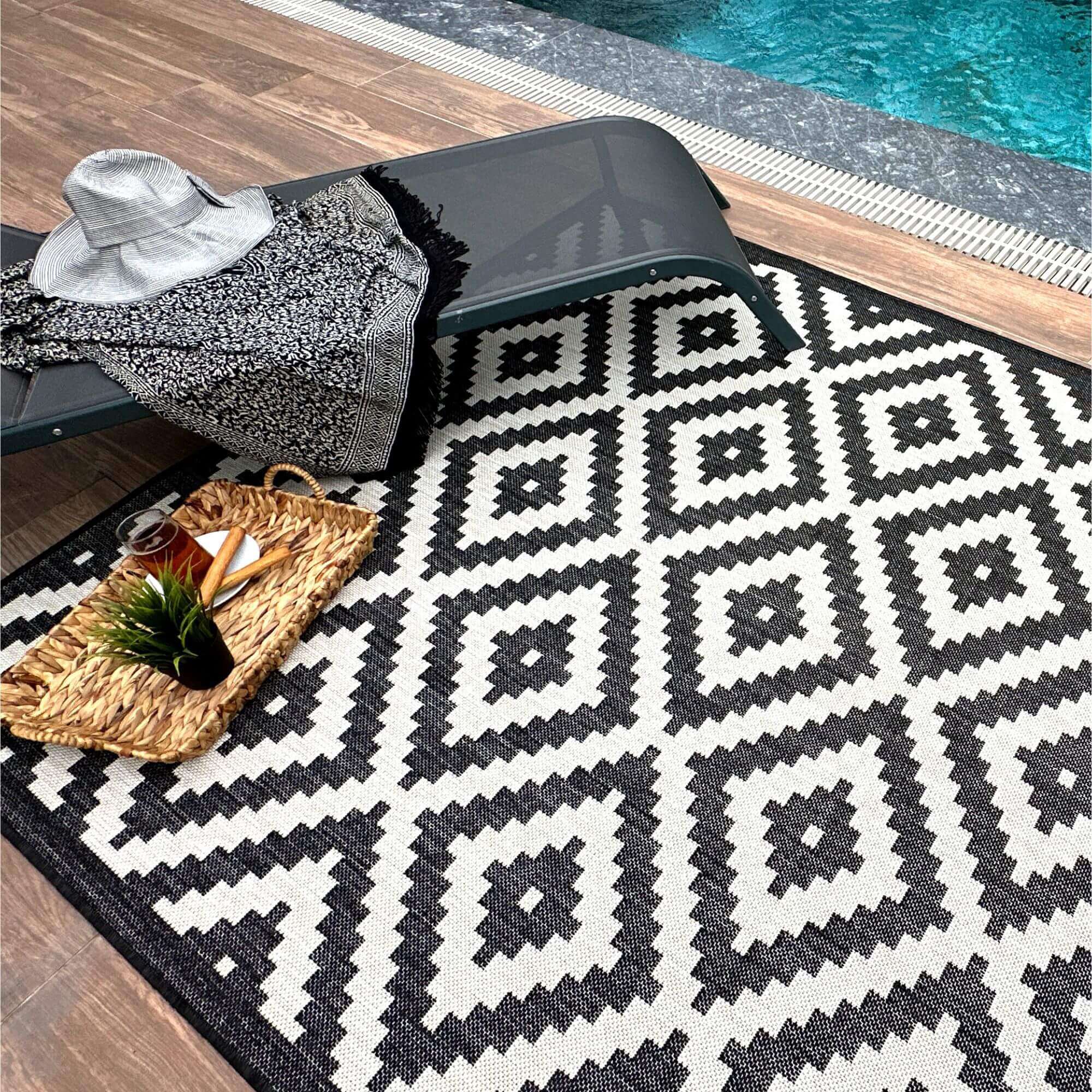 Ecology Outdoor Rug Black | 100bl - Image 13