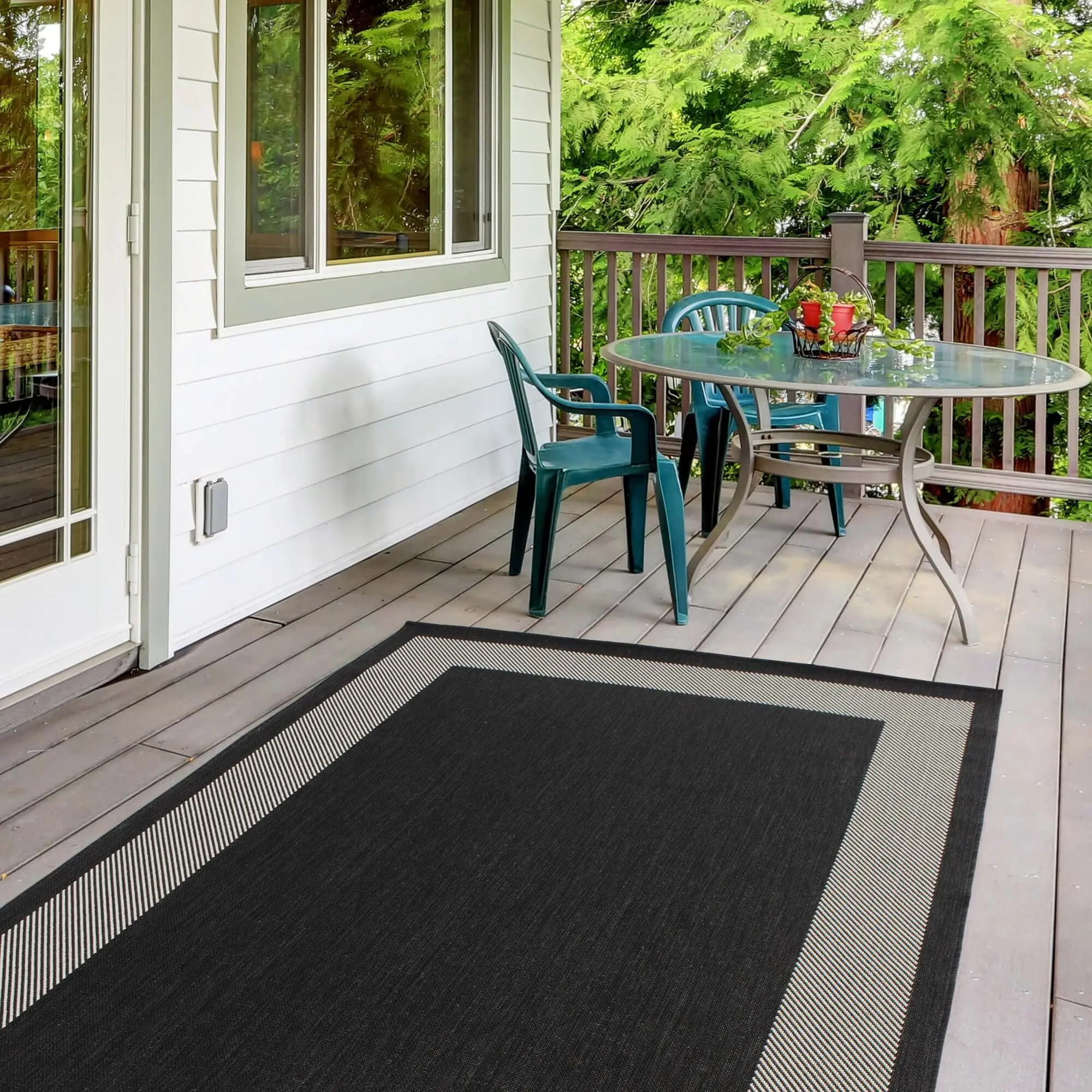 Ecology Outdoor Rug Black | 200bl - Image 10