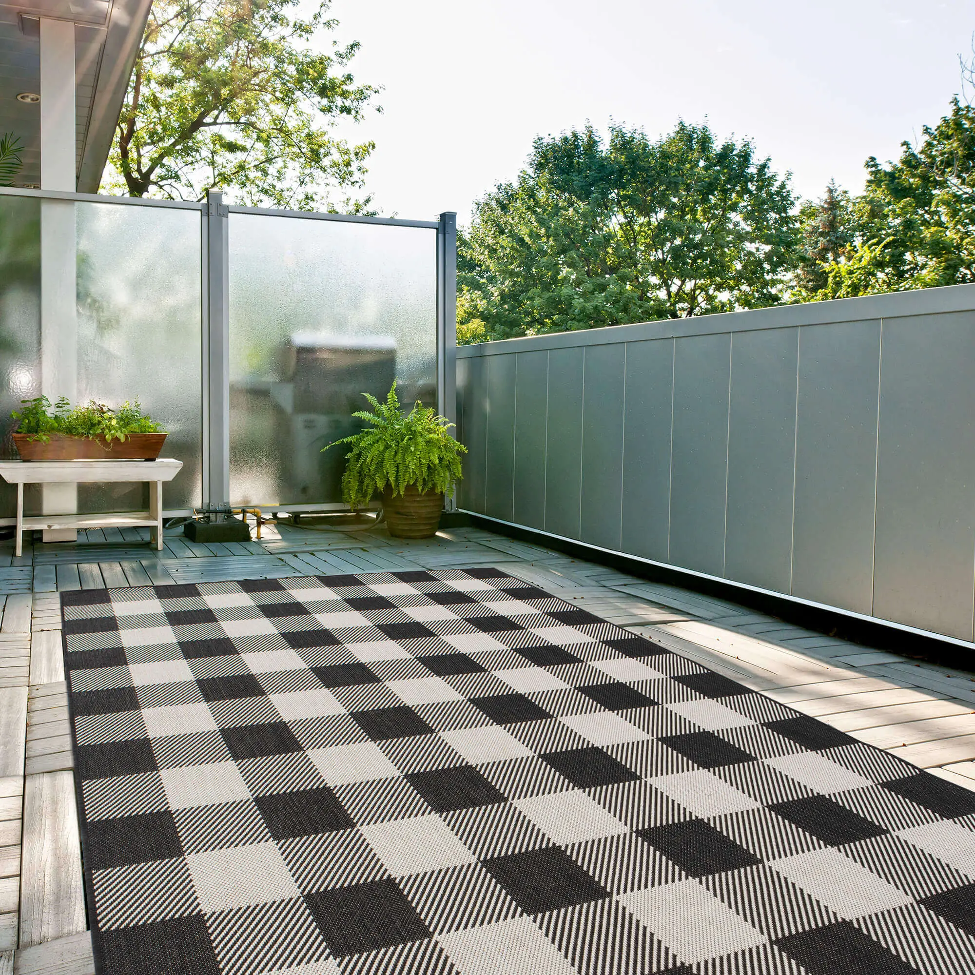 Ecology Outdoor Rug Black | 700BL - Image 3
