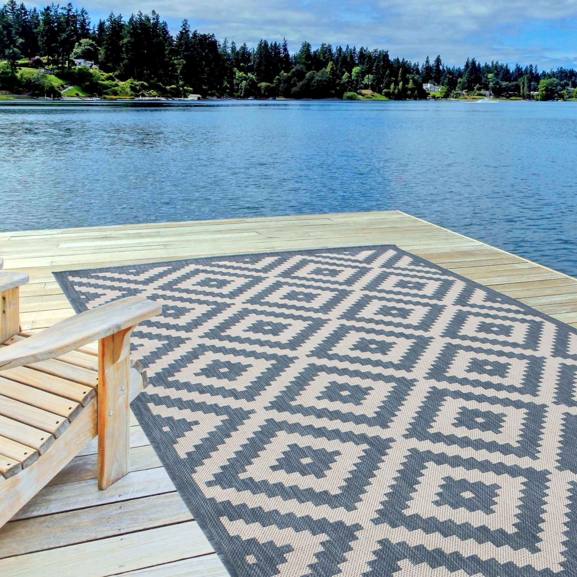 Ecology Outdoor Rug Blue| 100blu - Image 7