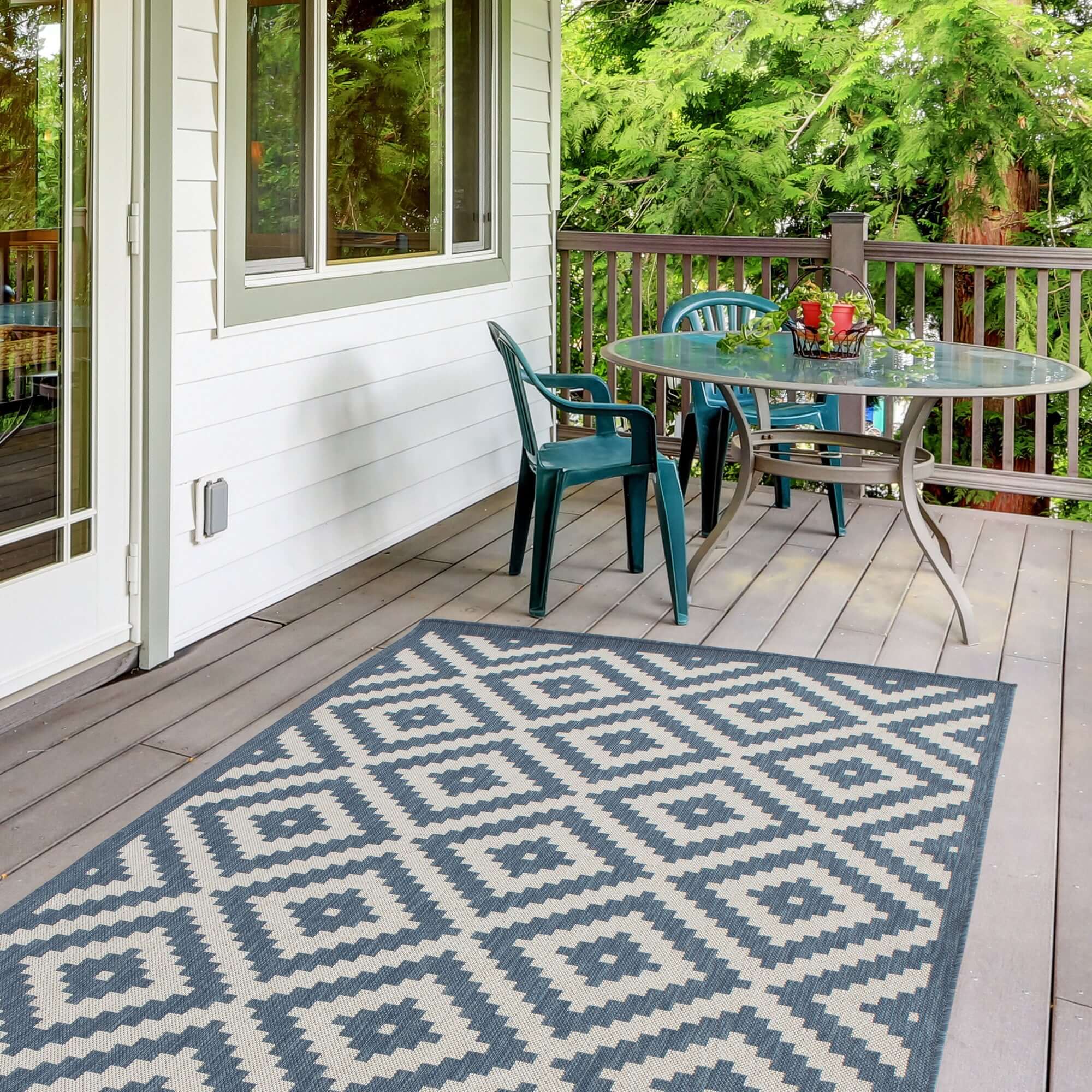 Ecology Outdoor Rug Blue| 100blu - Image 8